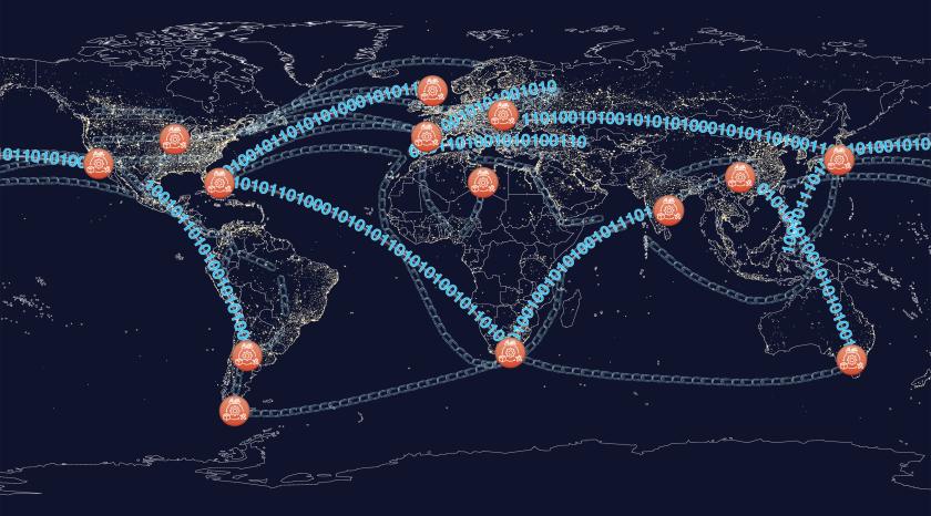 CSPS Cover Photo of Global Supply Chain Map