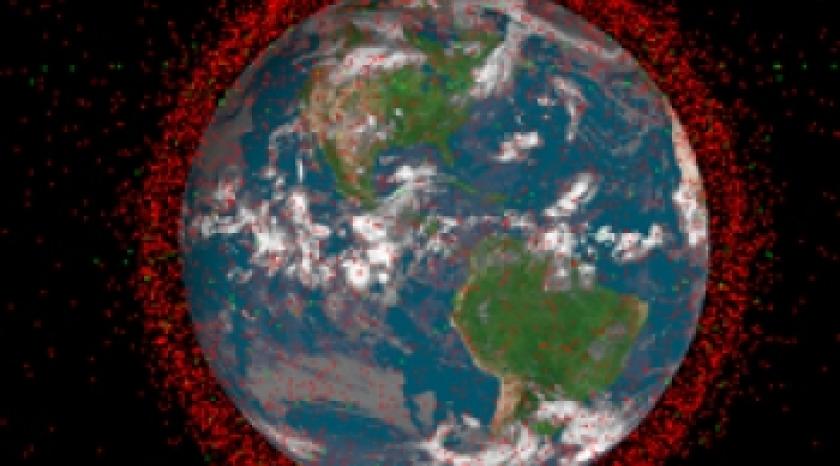 Orbital debris remediation image