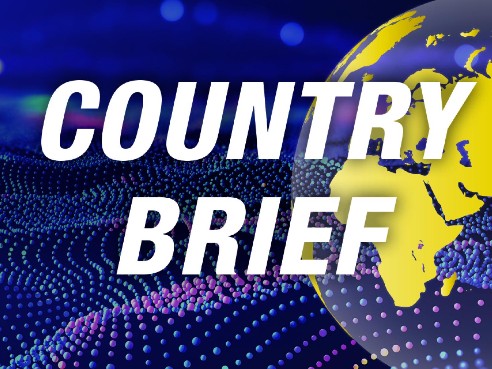 Country Brief header with text "Country Brief"