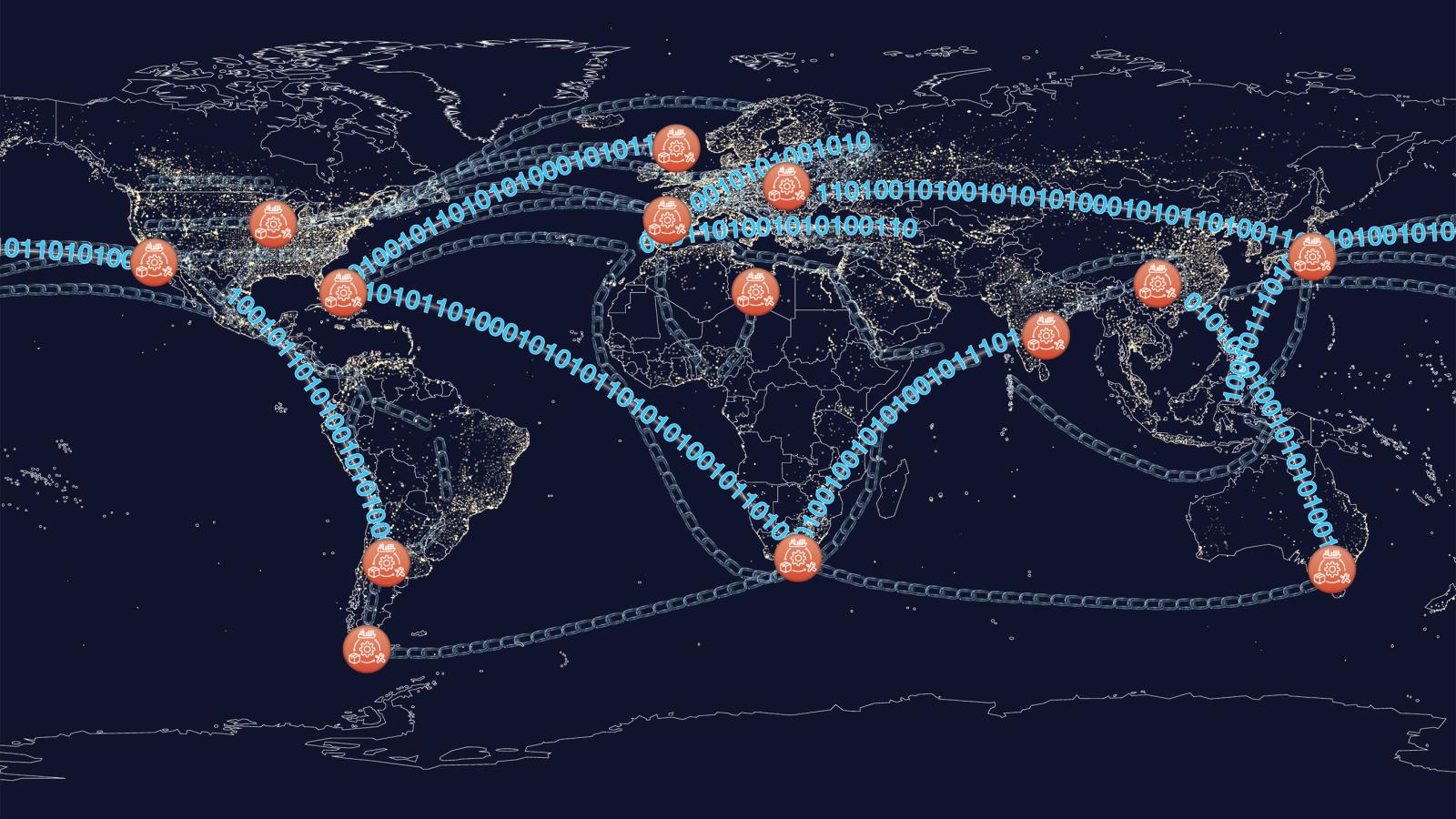 CSPS Cover Photo of Global Supply Chain Map